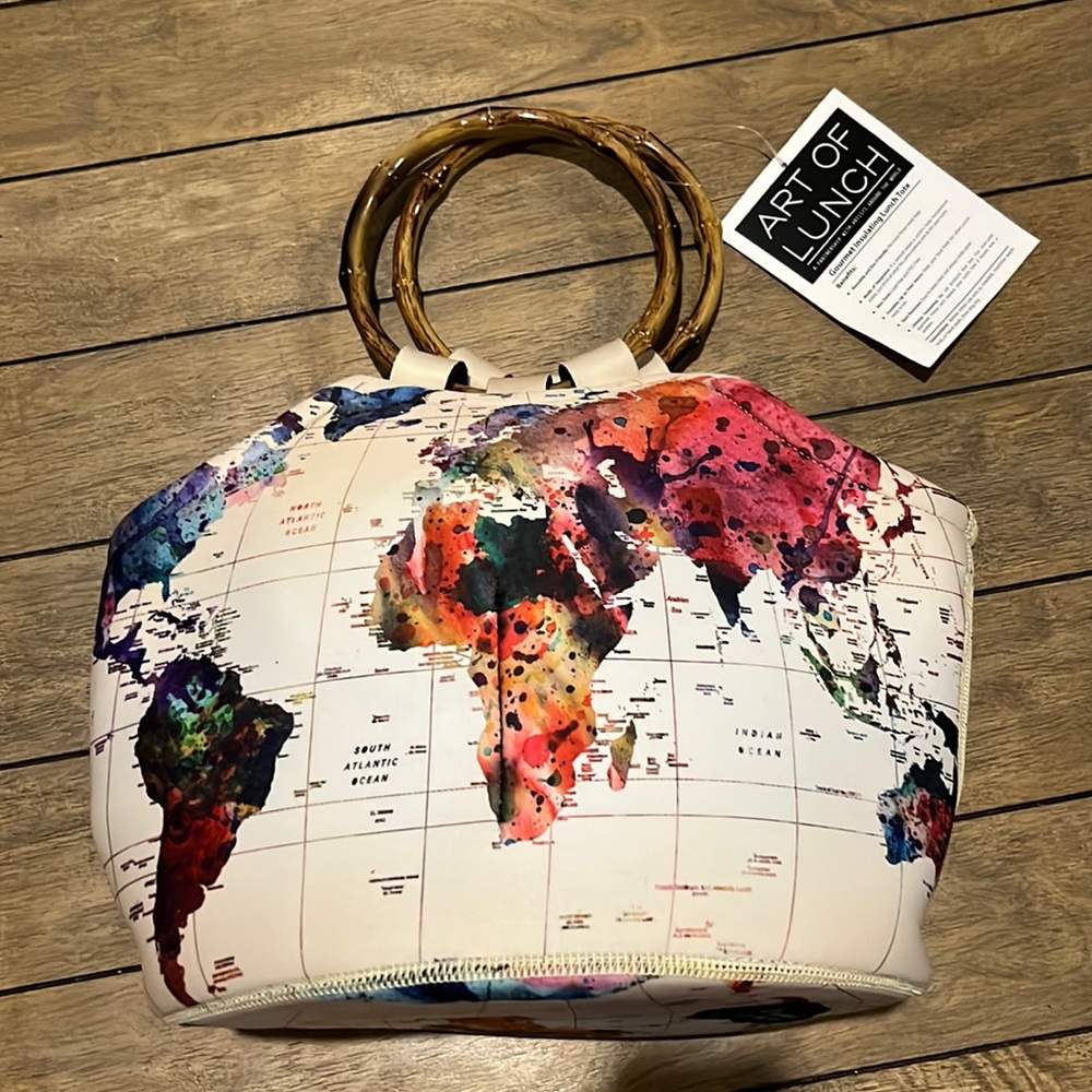 Bamboo Tote - Mark Ashkenazi - World Map